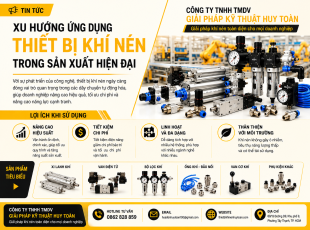 LỢI ÍCH KHI SỬ DỤNG THIẾT BỊ KHÍ NÉN TRONG NHÀ MÁY HIỆN ĐẠI